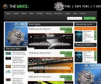 Theuntz.com(Electronic Dance Music News and Events) Screenshot