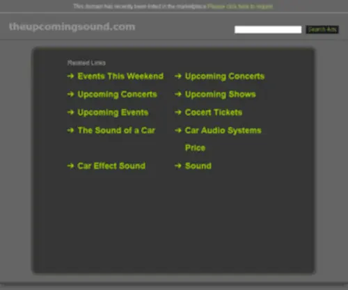 Theupcomingsound.com(Theupcomingsound) Screenshot