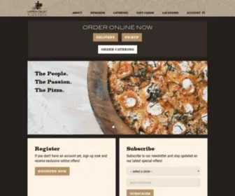 Theuppercrustpizzeria.com(The Upper Crust Pizzeria) Screenshot