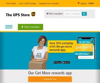 Theupsstore.ca(The UPS Store Canada) Screenshot