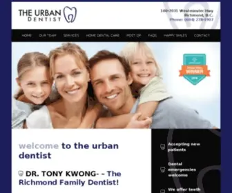 Theurbandentist.ca(Dentistry For The Whole Family in Richmond) Screenshot