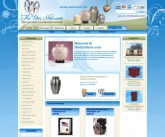 TheurnStore.com(Cremation Urns) Screenshot