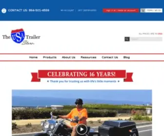 Theusatrailerstore.com(Motorcycle Trailers & Accessories) Screenshot