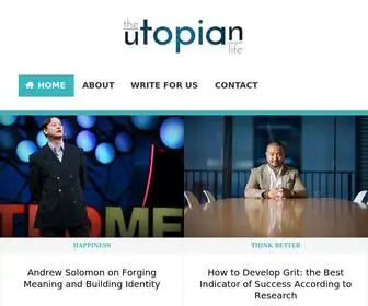 Theutopianlife.com(The Utopian Life) Screenshot
