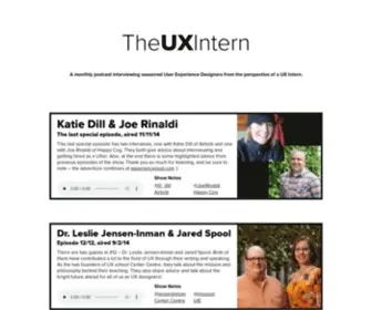Theuxintern.com(The UX Intern) Screenshot
