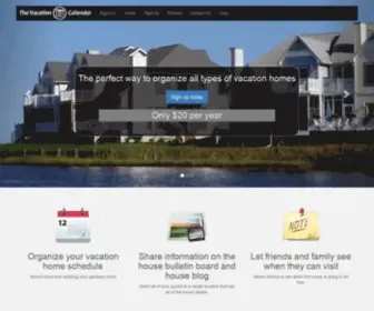 Thevacationcalendar.com(The Vacation Calendar) Screenshot
