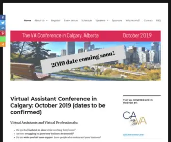 Thevaconference.com(The Virtual Assistant Conference in Ottawa) Screenshot