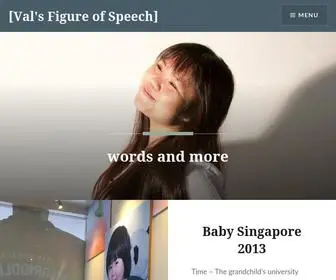 Thevalerieleong.com(Words and more) Screenshot