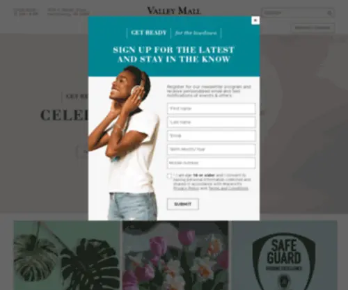 Thevalleymall.com(Valley Mall) Screenshot