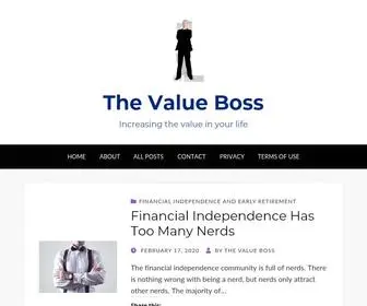Thevalueboss.com(The Value Boss) Screenshot