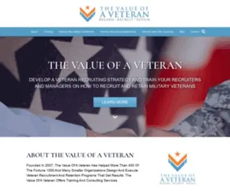 Thevalueofaveteran.com(Improve Your Recruitment of Military Veterans) Screenshot