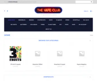 Thevapeclub.ie(The Vape Club Dublin For all your Vaping needs) Screenshot
