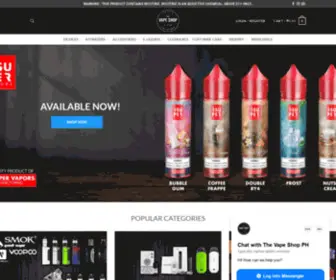 Thevapeshop.ph(The Vape Shop Philippines) Screenshot