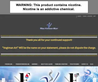 Thevaporbarstore.com(The Vapor Bar Store) Screenshot