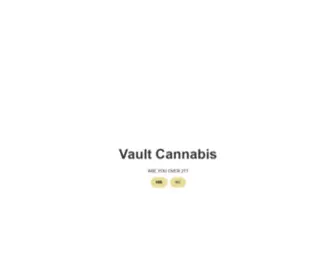 Thevaultcannabis.com(The Vault Cannabis) Screenshot