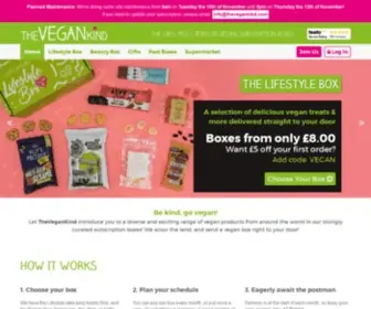 Thevegankind.com(Vegan Supermarket & Subscription Boxes) Screenshot