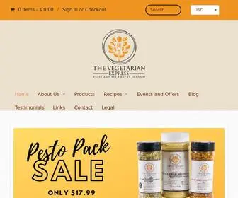Thevegetarianexpress.com(The Vegetarian Express) Screenshot