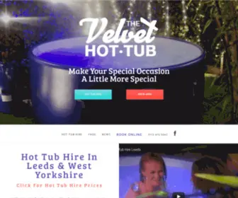 Thevelvethottub.com(Ultimate Hot Tub Hire West Yorkshire from The Velvet Hot Tub) Screenshot