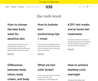 Theverbword.com(The Verb Word) Screenshot