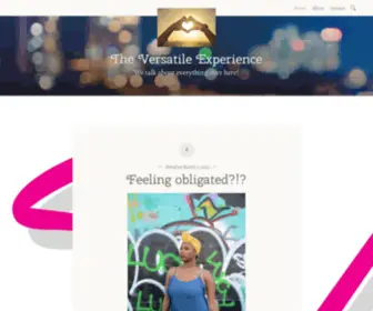 Theversatileexperience.org(We talk about everything over here) Screenshot