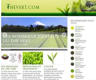 Thevert.com(Thé vert et Santé) Screenshot