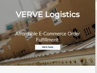 Thevervesolution.com(Verve Logistics) Screenshot