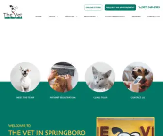 Thevetinspringboro.com(Veterinarians in Springboro OH) Screenshot