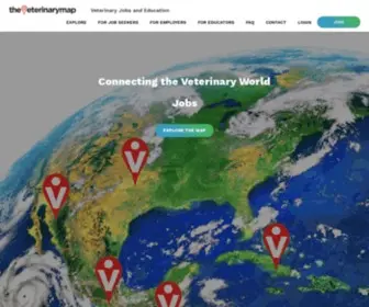 Thevetmap.com(Veterinary Jobs and Education) Screenshot