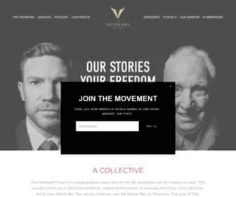 Thevetsproject.com(The Veterans Project) Screenshot