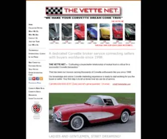 Thevettenet.com(Connecting Corvette Buyers With Sellers Worldwide Since 1998) Screenshot