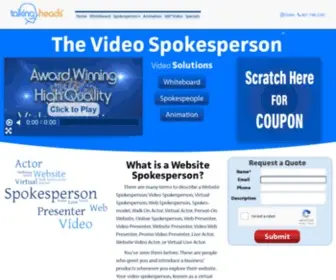 Thevideospokesperson.com(The Video Spokesperson) Screenshot