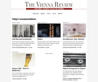 Theviennareview.at(The best things to do in Vienna) Screenshot