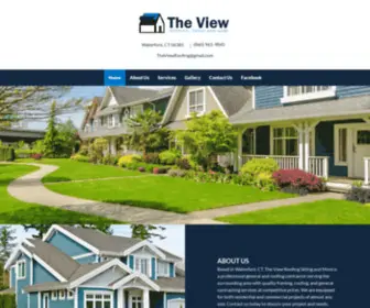 Theviewroofingsiding.com(Roofing Contractor In Waterford CT) Screenshot