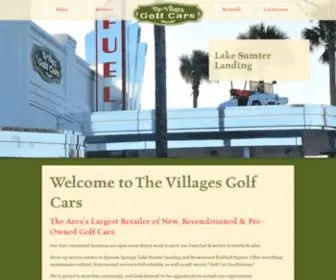 ThevillagesgolfcarStore.com(The Villages Golf Cars) Screenshot