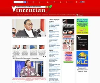 Thevincentian.com(The Vincentian Newspaper) Screenshot