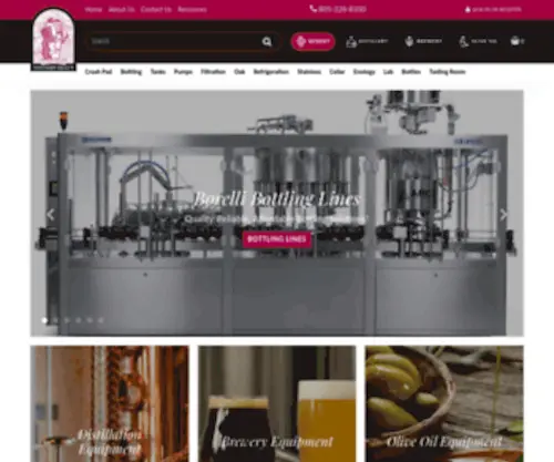 Thevintnervault.com(Winery Equipment & Wine Making Supplies) Screenshot