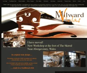 Theviolaworkshop.com(Luthier David Milward) Screenshot