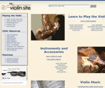 Theviolinsite.com(The Violin Site) Screenshot