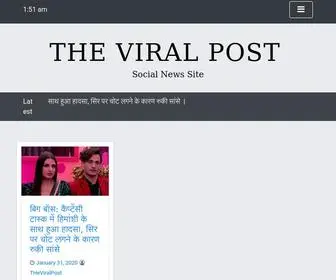 Theviralpost.in(Social News Site) Screenshot