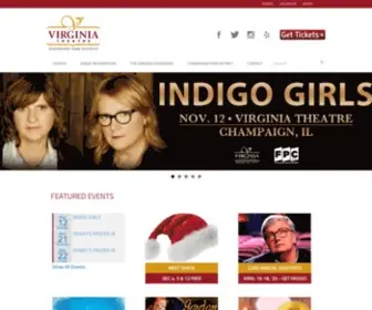 Thevirginia.org(The Virginia Theatre) Screenshot