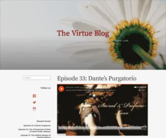 Thevirtueblog.com(Blogging about the good life) Screenshot