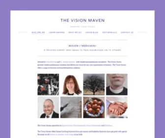 Thevisionmaven.com(The Vision Maven of Dr Harvey Belovski and Vicki Belovski. Organisational Transformation) Screenshot