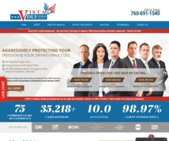 Thevistaduiattorney.com(Vista DUI Attorney) Screenshot