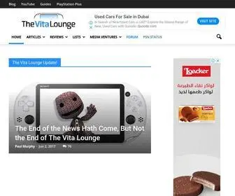 Thevitalounge.net(The Vita Lounge) Screenshot