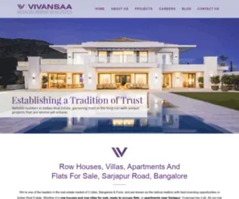 Thevivansaa.com(Residential Apartments/Villa for Sale in Sarjapur Attibele Road Bangalore) Screenshot