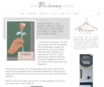 Theviviennefiles.com(The Vivienne Files) Screenshot