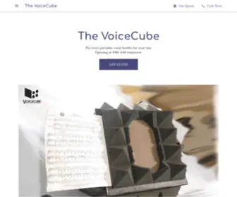 Thevoicecube.biz(The VoiceCube) Screenshot