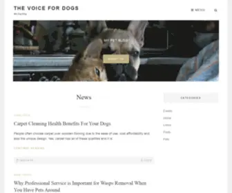 Thevoicefordogs.org(My Dog Blog) Screenshot