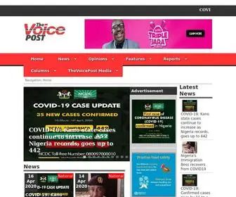 Thevoicepost.com(The Voice Post) Screenshot
