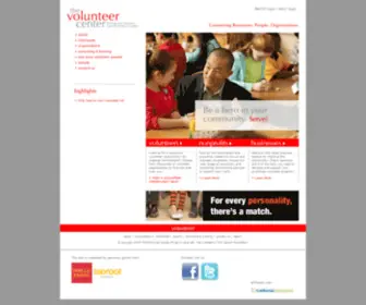 Thevolunteercenter.net(The Volunteer Center) Screenshot